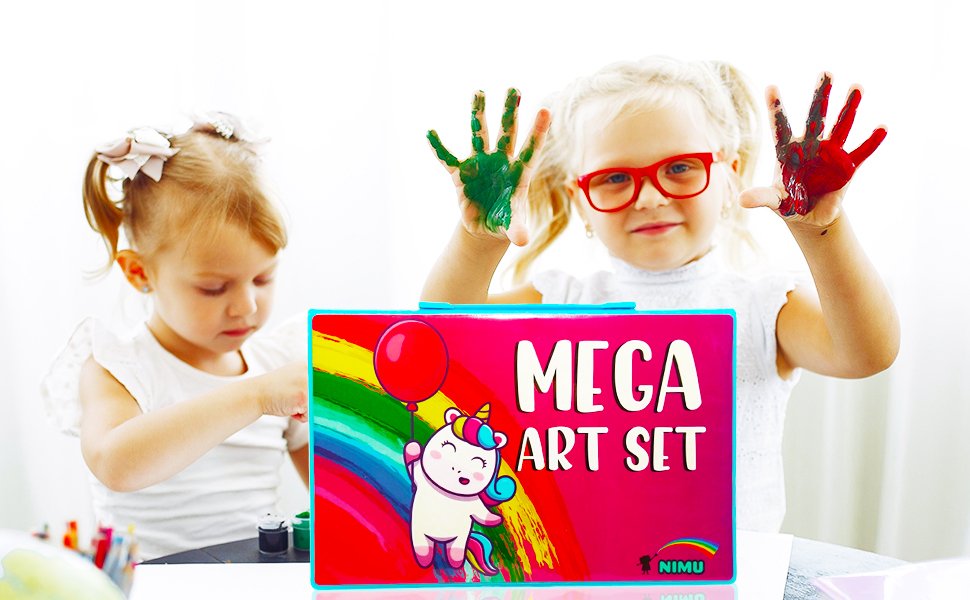 NIMU-86-Pcs-Mega-Deluxe-Painting-Art-Set-Art-and-Craft-Supplies-Great-Gift-for-Girls-and-Boys-Age-4--B08RNHHTPJ
